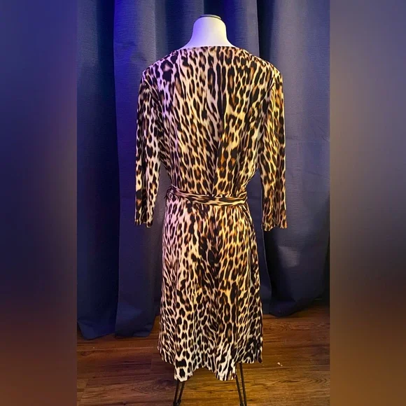 east 5th Leopard Print Wrap Dress - Picture 3 of 3